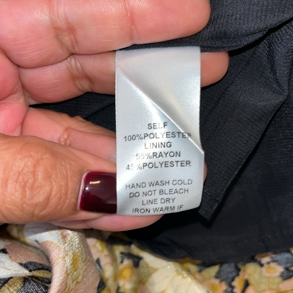 Altar'd State Shiny Shimmer Daisy Babydoll Dress Size Medium Puff Sleeve Floral - Picture 8 of 10